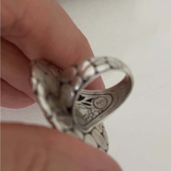 John Hardy  Kelly see  Sterling silver ring  A very unique  large ring - Picture 4 of 6